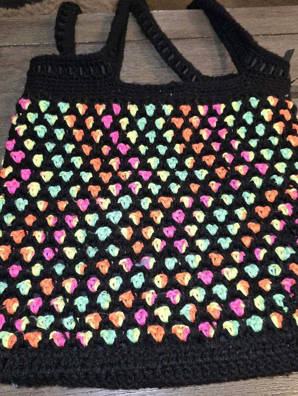 Homemade Colorful Large Shoulder Bag - Picture 2 of 5